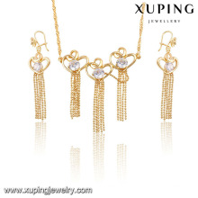 61230- Xuping Artificial beads jewelry set tassel display for bridal